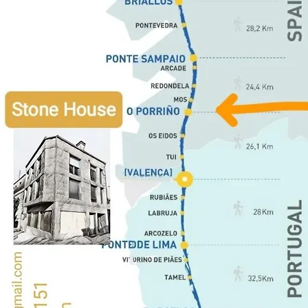 招待所 Stone House, Style Porriño